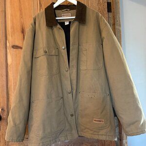 Wolverine Cotton Canvas Duck Fleece Lined Barn Field Jacket Men's XL